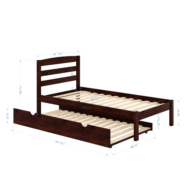 P'kolino Twin Bed with Trundle