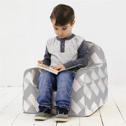 Little Reader Toddler Chair - Chevron Grey