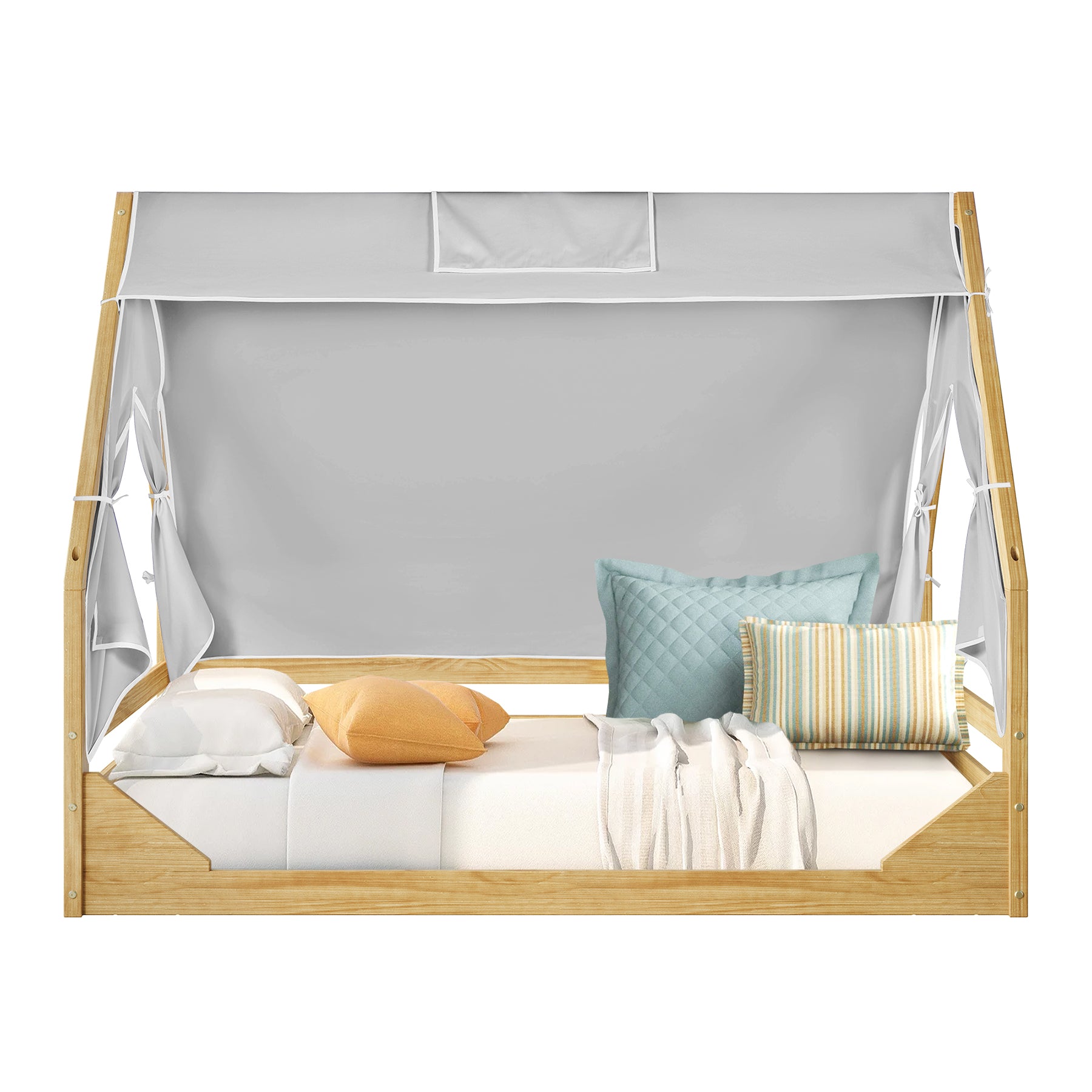 tent bed canopy Tent Cover Accessory for Casita Kids Wood Floor Twin Bed