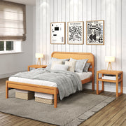 Rattan Kids Solid Wood Full Bed - Curva by P'kolino