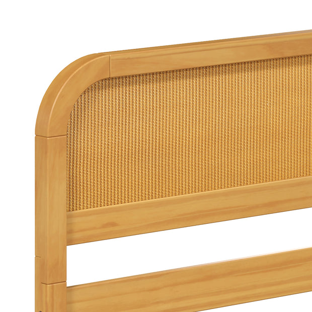 Rattan Solid Wood Full Bed - Curva by P'kolino
