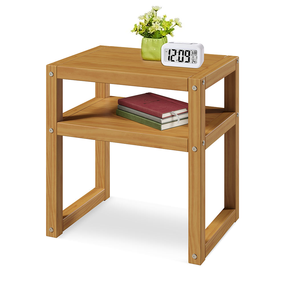 Multiplo Solid Wood Side Table - Natural – P'kolino