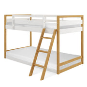 P'kolino Quadra Bunk Bed - White and Natural - Solid Natural Pine Wood - Modern Design - Eco Friendly - PKFFQUABB