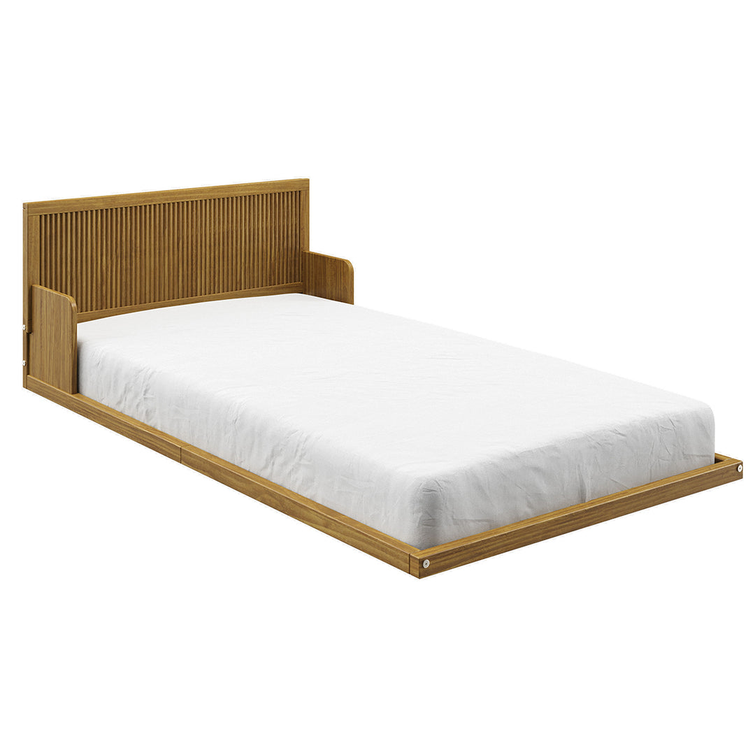 Reeded Wood Floor Twin Bed - Natural Oak – P'kolino
