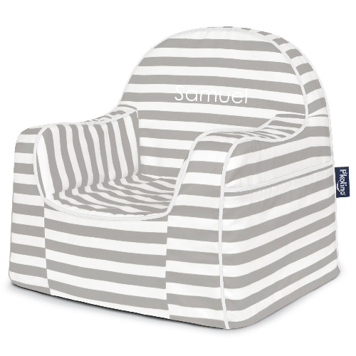 Little Reader Toddler Chair - Stripes Grey