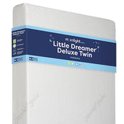 Little Dreamer Deluxe Twin All Foam Mattress - Dual Firm w/ Visco & Cotton Mattress Cover - 38" x 75" x 6.5" - by Moonlight Slumber