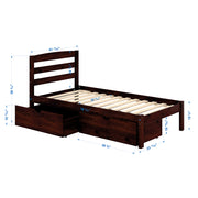 P'kolino Twin Bed with Storage Drawers