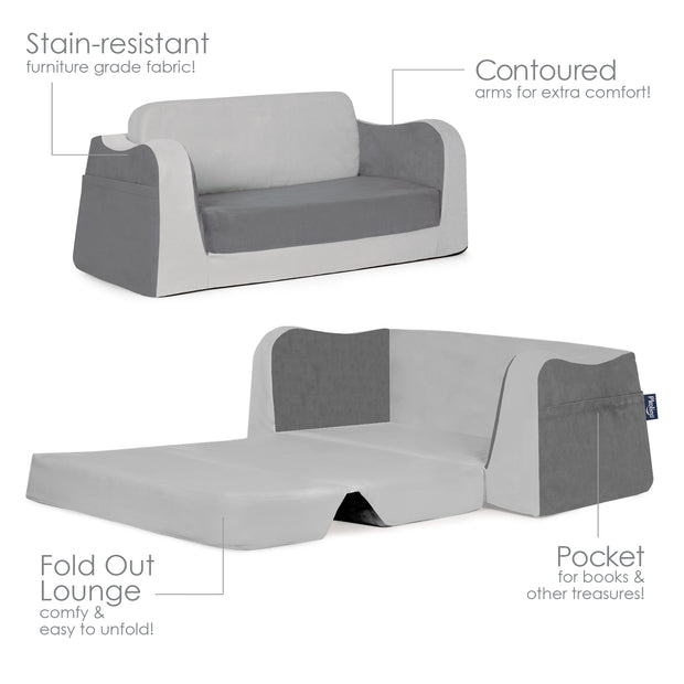 P'kolino Little Reader Sofa Lounge - Grey