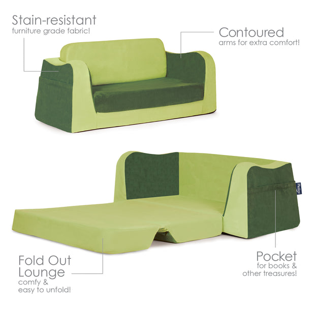 P'kolino Little Reader Sofa Lounge - Green