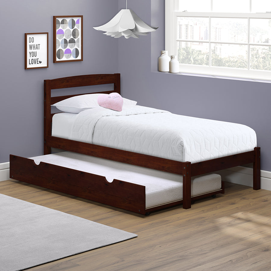 Twin Bed with Trundle - Cherry